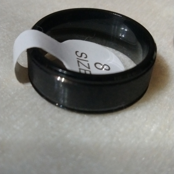 Source Unknown Other - Black wedding band ring size 8 NWT (sku 379)